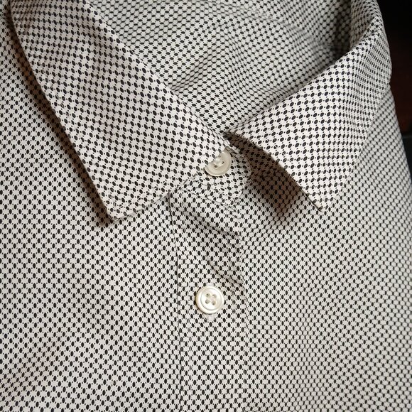 J. CREW Black/White Geometric Button-Down Shirt XS - Picture 7 of 8